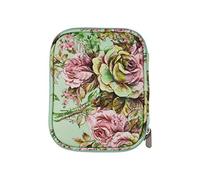 EXCEART Large Crochet Storage Bag Organizer Knitting Needle Case Holder with Floral Print for Craft Supplies and Circular Needles