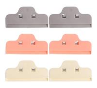 EXCEART Large Dust-Proof Clips for 6Pcs Plastic Fixator Tool 3.9In X 1.9In Cross Stitch Clamp for Craft Sealing and Holding