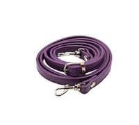 EXCEART Leather Cross Body Strap Adjustable Shoulder Bag Straps Handbag Handle Chain Replacement Belt with Buckles for Messenger Bag Satchel Briefcase 120cm Purple