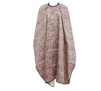 EXCEART Leopard Print Hairdressing Cape Lightweight Water-Resistant Hair Cutting Apron Adjustable Neck for Home Barber Shop Hair Dye Perm Treatment