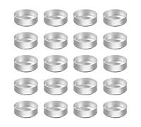 EXCEART Making Containers 200 Pcs Silver Aluminum Tea Light Pot Scented Candle Making Container for Candle DIY Tea