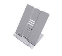 EXCEART Metal Reading Stand Large Adjustable Book Holder Multifunctional Reading Frame Tablet Bracket Grey for Myopia Prevention and Desktop Use