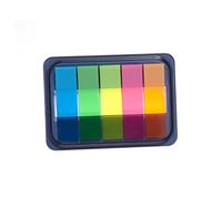 EXCEART Neon Index Tabs Self-stick Memo Pads 5 Colors School Office Supplies Adhesive Page Markers for Note Taking and Organization