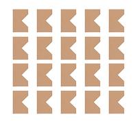 EXCEART Paper Frame Corner Protectors Cardboard Edge Guards to Protect Thickened Wrap Angle Design for 100 Pcs and Picture Frames Mirrors for Art Paintings and Shipping