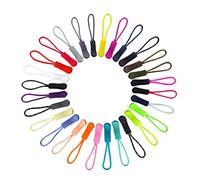 EXCEART Plastic Zipper Pullers for Clothes and Bags Convenient Zipper Pull Rope Replacement for Luggage and Backpacks 50pcs Random Color Size About 6x0.8x0.25cm, Travel Accessory