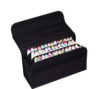 EXCEART Portable Art Marker Storage Pouch - 80 Markers with Case, Carrying Bag & Makeup Organizer