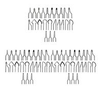 EXCEART Professional Pyrography Wire Tip 69Pcs High Impedance Nickel Chromium Alloy Replacement Tips Electric Pyrograph Tip Heater Strips Wire Tips for Wood Burning