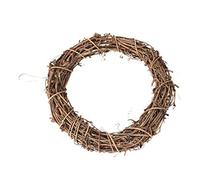 Exceart Rattan Door Wreath Hanging Twig Wreath Ring Diy Decorative Wreath Front Door Vine Wreath for Home Indoor Outdoor