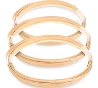EXCEART Strips 3 Rolls Wide Thin Flat Cane Reed Natural Bamboos Sticks Coil Flat Reed for Basket Weaving Supplies Rattan Cane Webbing DIY Crafts Yellow 0.5cm+1cm+1.5cm
