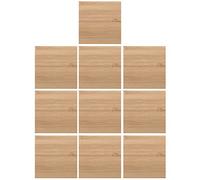 EXCEART Unfinished Wooden Sheets - Unpainted Blank Wood Slices for DIY Crafts - Cutout, 9cm, 10Pcs