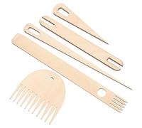 EXCEART Wooden Braided Rod for Hand Weaving Sticks Including Weaving Frame and Tapestry Making Tool Kit for DIY Crafting