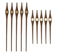 EXCEART Wooden Clock Hands Set 5 Pack Diy Replacement Clock Pointers for Frameless Wall Clocks Cross Stitch Craft and Repair Projects