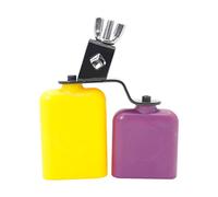 EXCEART Wooden Fish Kids Musical Toy Square Cowbell Percussion Instrument with Adjustable Metal Bracket for Rhythm Learning and Play