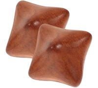 EXCEART Wooden Hand Massage Balls 2-Pack Solid Massage Therapy Balls for Finger Exercise Reflexology Stress Relief Suitable for Home and Elderly Use