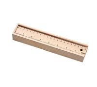 EXCEART Wooden Pencil Case Large Capacity Pen Storage Box Solid Wood Material for Boys School Stationery and Daily Small Items