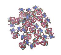 EXCEART Wooden Tractor Buttons 50 Pieces Two Holes DIY Sewing Buttons for Boys and Girls Clothes Crafting Scrapbooking Embellishment