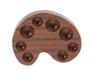 EXCEART Wooden Watercolor Paint Palette Box with Lid for Pigment Storage, Wood Material, round Corners, Simple Appearance Suitable for Art and Painting Use