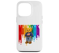 Exceed The Limit New York Teddy Bear- Colorful NYC Boroughs Case for iPhone 13 Pro