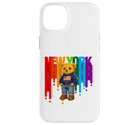 Exceed The Limit New York Teddy Bear- Colorful NYC Boroughs Case for iPhone 14 Plus
