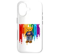 Exceed The Limit New York Teddy Bear- Colorful NYC Boroughs Case for iPhone 17
