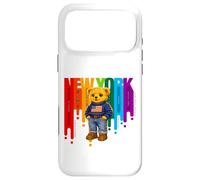 Exceed The Limit New York Teddy Bear- Colorful NYC Boroughs Case for iPhone 17 Pro Max