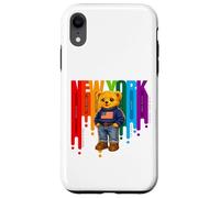 Exceed The Limit New York Teddy Bear- Colorful NYC Boroughs Case for iPhone XR