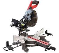 Excel 10" 255mm Compound Sliding Mitre Saw Double Bevel 2000W/240V - Powerful Motor, 255mm Mitre Saw, Double Bevel Action, Sliding Compound Woodworking Chop Machine, 2000W Motor & Fitted Laser Light