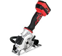 Excel 18V 115mm Mini Circular Saw with 1 x 5.0Ah Battery - No-Load Speed 4500/min - Soft Grip - Rip Guide Locking & Laser - Dust Port
