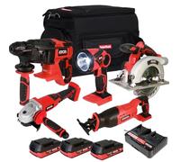 Excel 18V 5 Piece Combo Kit with 3 x 2.0Ah Battery & Charger EXLKIT-29309