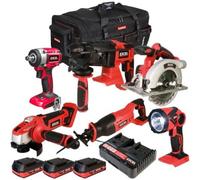Excel 18V 6 Piece Combo Kit with 3 x 2.0Ah Battery & Charger EXLKIT-29309