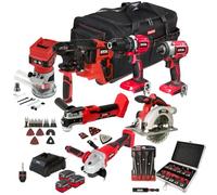 Excel 18V 7 Piece Power Tool Kit with 3 x 4.0Ah Battery Charger & Accessories EXLKIT-17311