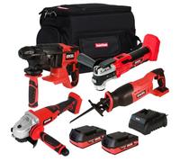 Excel 18V Cordless 4 Piece Tool Kit with 2 x 2.0Ah Batteries & Charger in Bag EXLKIT-29329
