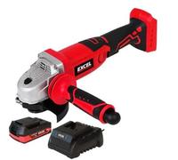 Excel 18V Cordless Angle Grinder 115mm with 1 x 2.0Ah Battery & Charger