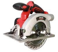 Excel 18V Cordless Circular Saw 165mm EXL511B (Battery and Charger Not Included) - Variable Speed 3800RPM - Spindle Lock - Aluminium Base - Bevel Cutting - Parallel Guide Fence - Blade Cover