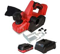 Excel 18V Cordless Planer - 82mm, Variable Speed 16000/min - Compact & Ergonomic Design - Includes 1 x 2.0Ah Battery & Charger