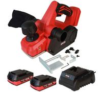 Excel 18V Planer 82mm With Brushless Motor 2 X 2.0Ah Batteries & Charger Brushless Wood Planing Power Tool