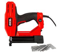 Excel 2-in-1 Electric Stapler Nailer Gun 15-32mm 18 Gauge Heavy Duty 240V~50Hz - Electric Nail Gun - Corded Nailer Gun - Ideal for Woodworking, Decorating, Construction Jobs