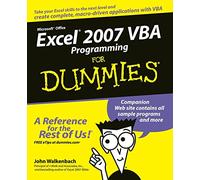 Excel 2007 VBA Programming For Dummies