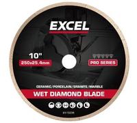 Excel 250mm Continuous Rim Tile Saw Blade for 1250mm Wet Tile Cutter