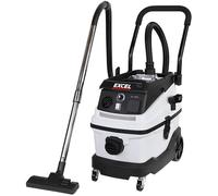 Excel 30L Mobile Dust Extractor Wet & Dry Vacuum Cleaner 240V/1600W