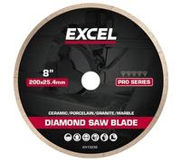Excel 8" (200mm) Hot Press Continuous Pro Series Diamond Cutting Saw Blade