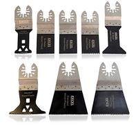 Excel 8PC Oscillating Multi Tool Blade Set for Wood Plastic Metal Quick Release