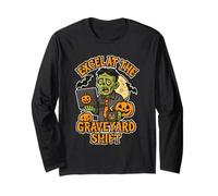 Excel at The Graveyard Shift Zombie Long Sleeve T-Shirt
