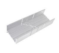 Excel Blades Metal Mitre Box - Small 6-Inch Aluminum and Steel Tool for Wood, Plastic, and Soft Metals, 2 Cutting Angles