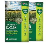 Excel Burgess Hedgerow Herbs Feeding Hay, 5.4kg - Hedgerow Herb feeding Hay for Rabbits & Guinea Pigs - Dust Extracted, For Small Animals (Pack of 2)
