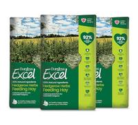 Excel Burgess Hedgerow Herbs Feeding Hay, 8.1kg - Hedgerow Herb feeding Hay for Rabbits & Guinea Pigs - Dust Extracted, For Small Animals (Pack of 3)