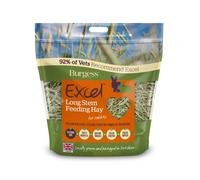 Excel Burgess Long Stem Feeding Hay, Transparent, 1 kg (Pack of 1)