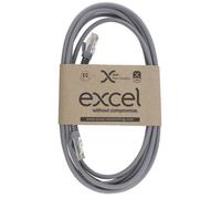 Excel Cat6 Copper Patch Lead U/utp Unshielded Lsoh Blade Booted 3M Grey