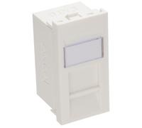 Excel Cat6 (Utp) Unscreened Euromod Rj45 Module White Trade (1 Unit)