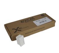 Excel Cat6 (Utp) Unscreened Euromod Rj45 Module White Trade (20 Pack)